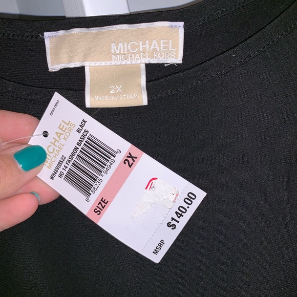 COPY - NWT Michael Kors Blk Jersey Silver Stud 2X HSTPICK - Picture 5 of 6